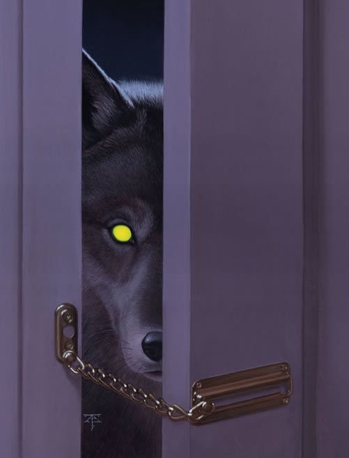 A WOLF AT THE DOOR