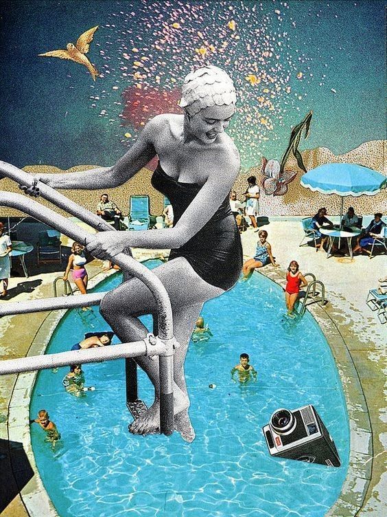 COLLAGE SURREALISTE DE VIRGINIA LOLL