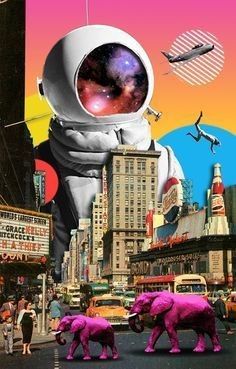 COLLAGE SURREALISTE D'OLIVIER ZED